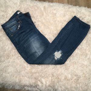 Distressed Denim Jeans